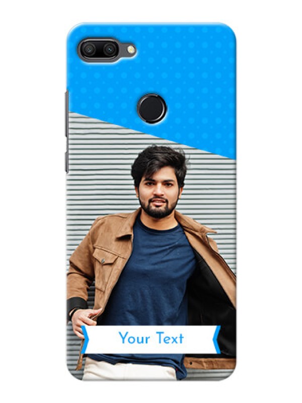 Custom Huawei Honor 9n Personalized Mobile Covers: Simple Blue Color Design