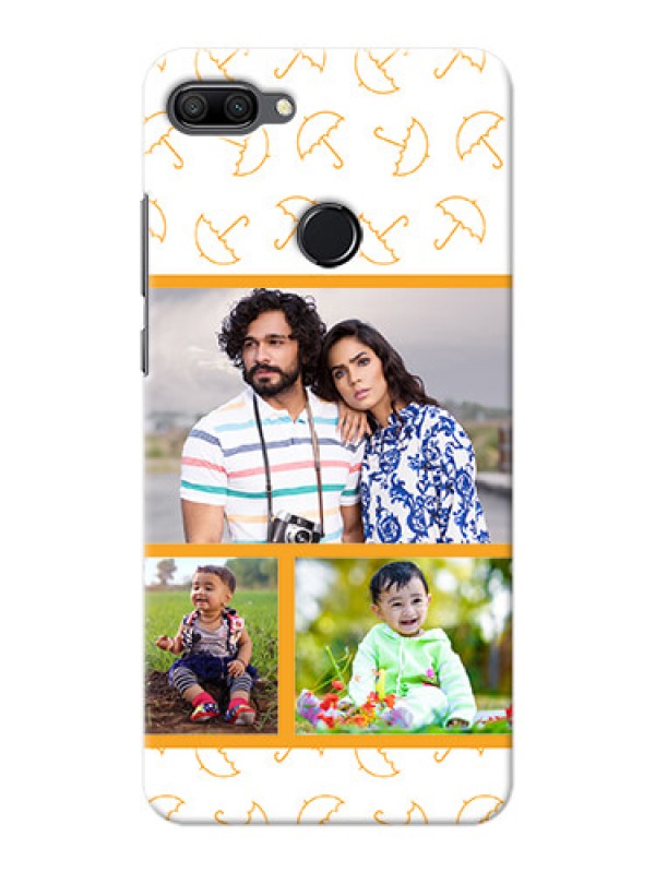 Custom Huawei Honor 9n Personalised Phone Cases: Yellow Pattern Design
