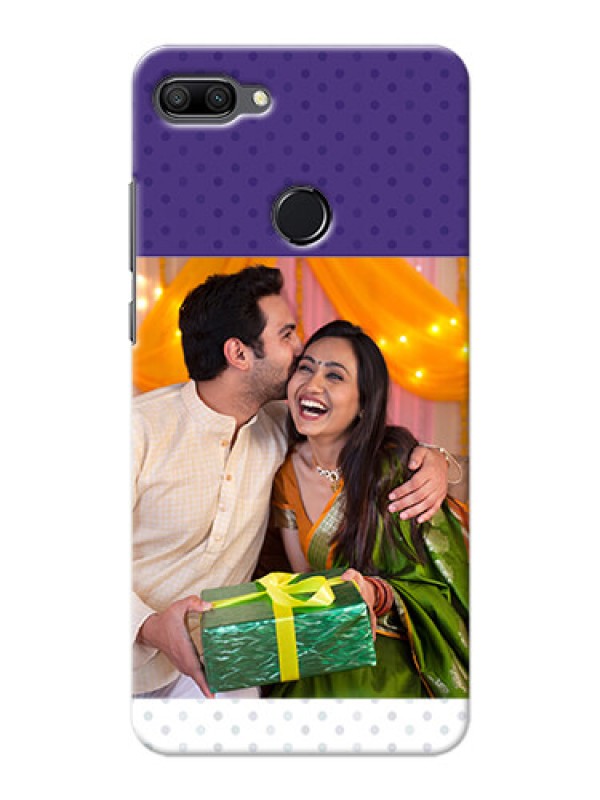 Custom Huawei Honor 9n mobile phone cases: Violet Pattern Design