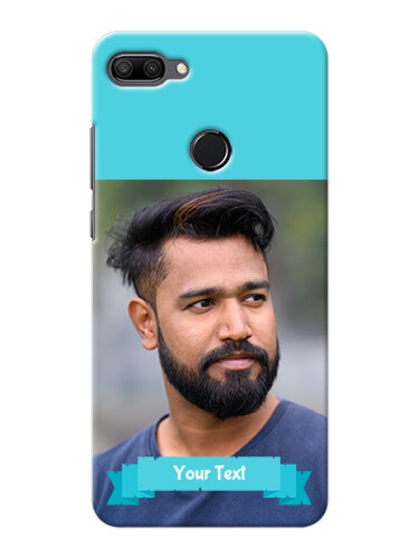 Custom Huawei Honor 9n Personalized Mobile Covers: Simple Blue Color Design