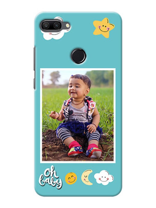 Custom Huawei Honor 9n Personalised Phone Cases: Smiley Kids Stars Design