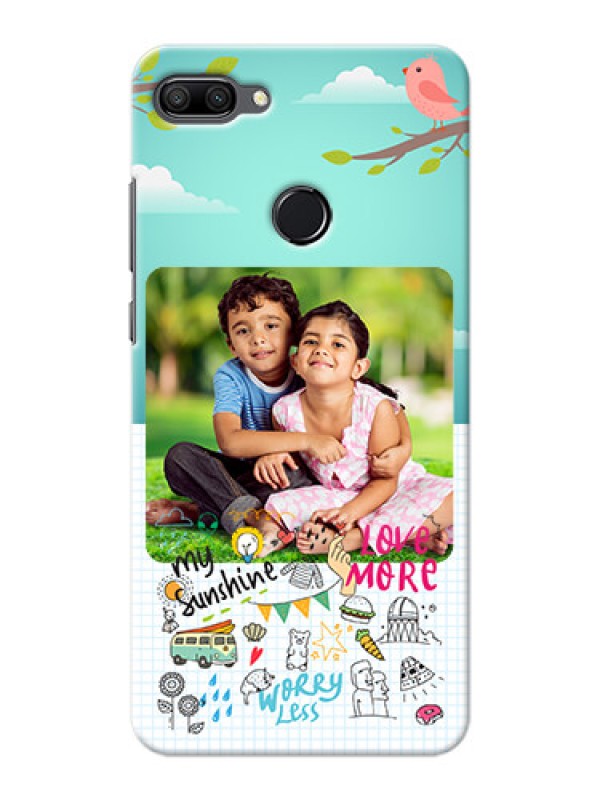 Custom Huawei Honor 9n phone cases online: Doodle love Design