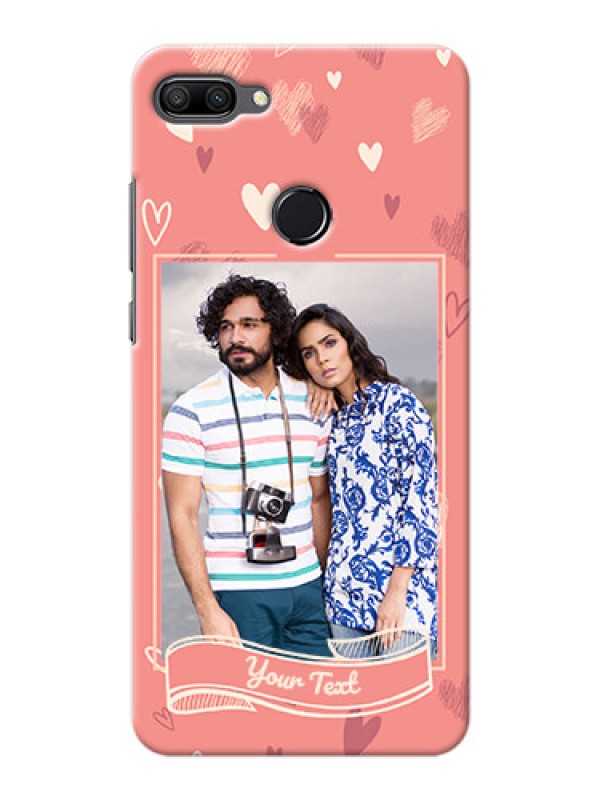 Custom Huawei Honor 9n custom mobile phone cases: love doodle art Design