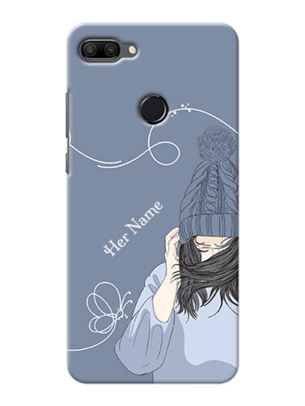 Custom Honor 9N Custom Mobile Case with Girl in winter outfit Design