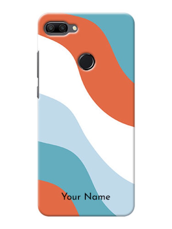 Custom Honor 9N Mobile Back Covers: coloured Waves Design