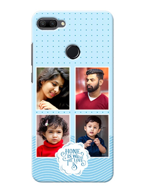 Custom Honor 9N Custom Phone Covers: Cute love quote with 4 pic upload Design