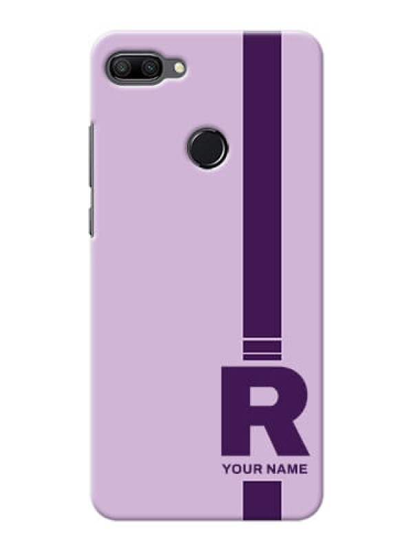 Custom Honor 9N Custom Phone Covers: Simple dual tone stripe with name Design
