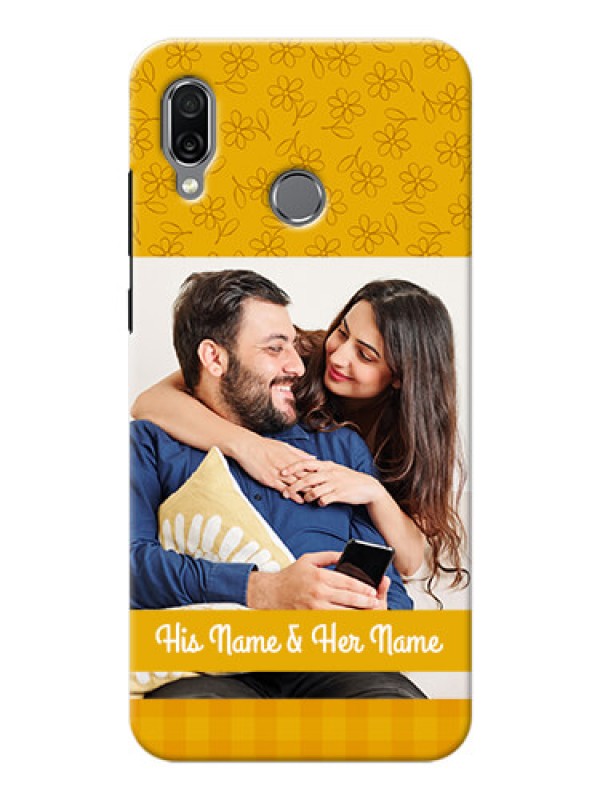Custom Huawei Honor Play mobile phone covers: Yellow Floral Design