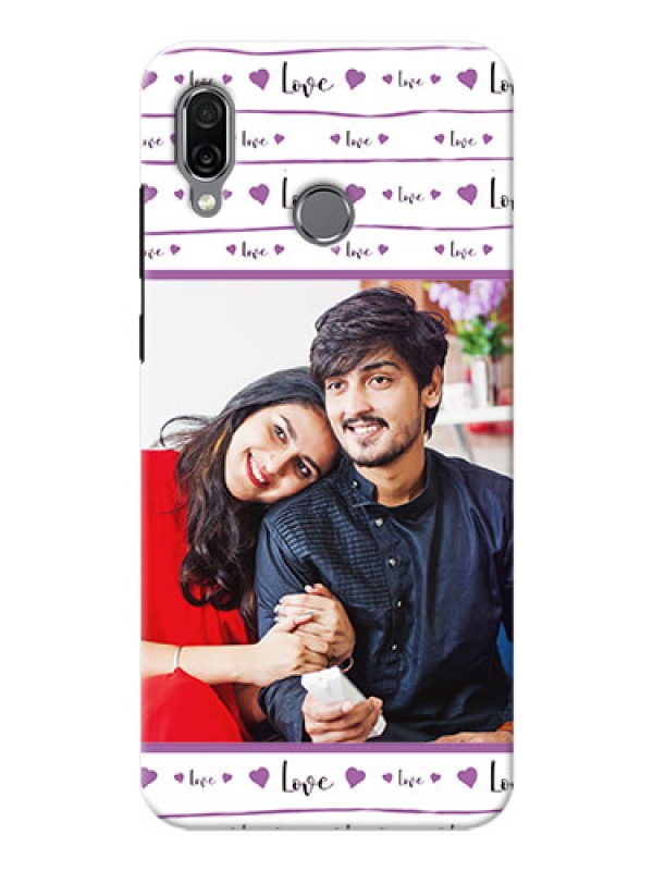 Custom Huawei Honor Play Mobile Back Covers: Couples Heart Design
