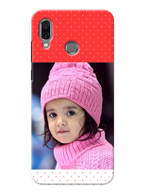 Custom Huawei Honor Play personalised phone covers: Red Pattern Design