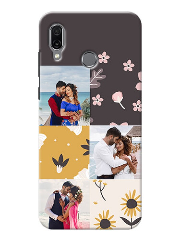 Custom Huawei Honor Play phone cases online: 3 Images with Floral Design