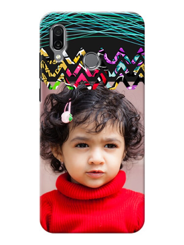 Custom Huawei Honor Play personalized phone covers: Neon Abstract Design