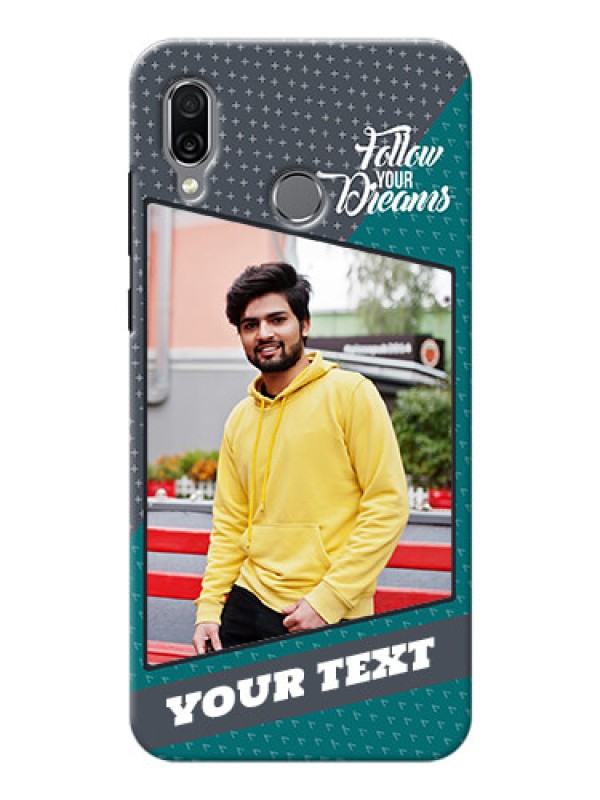 Custom Huawei Honor Play Back Covers: Background Pattern Design with Quote
