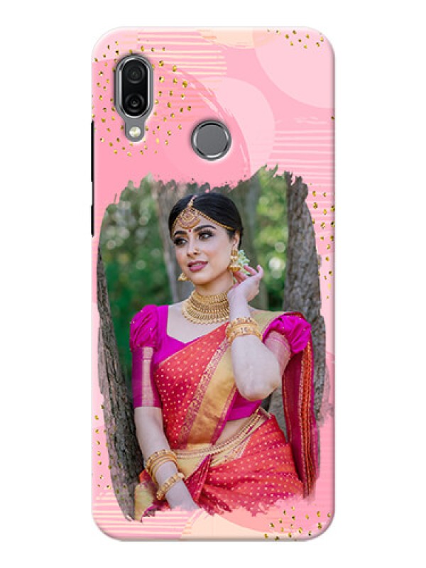 Custom Huawei Honor Play Phone Covers for Girls: Gold Glitter Splash Design
