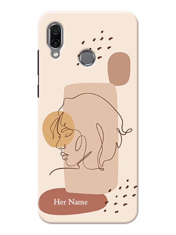 Custom Honor Play Custom Phone Covers: Calm Woman line art Design