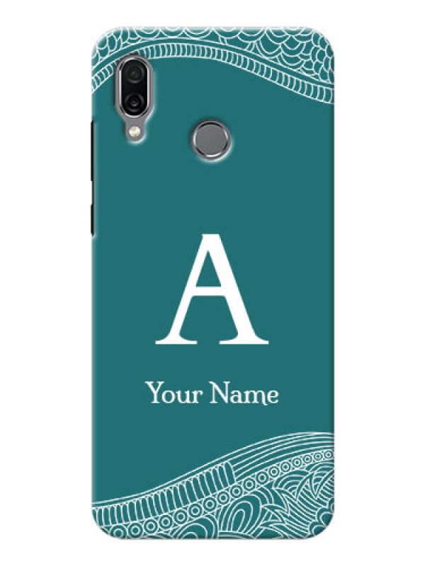 Custom Honor Play Mobile Back Covers: line art pattern with custom name Design
