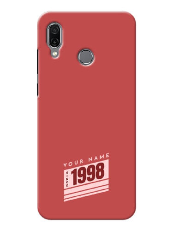 Custom Honor Play Phone Back Covers: Red custom year of birth Design