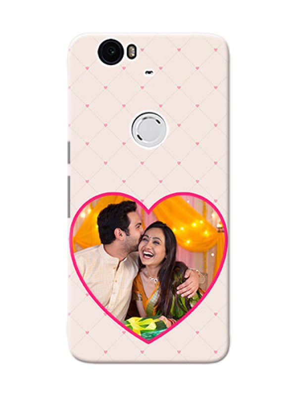 Custom Huawei Nexus 6P Love Symbol Picture Upload Mobile Case Design