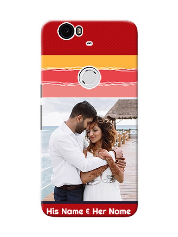 Custom Huawei Nexus 6P Colourful Mobile Case Design