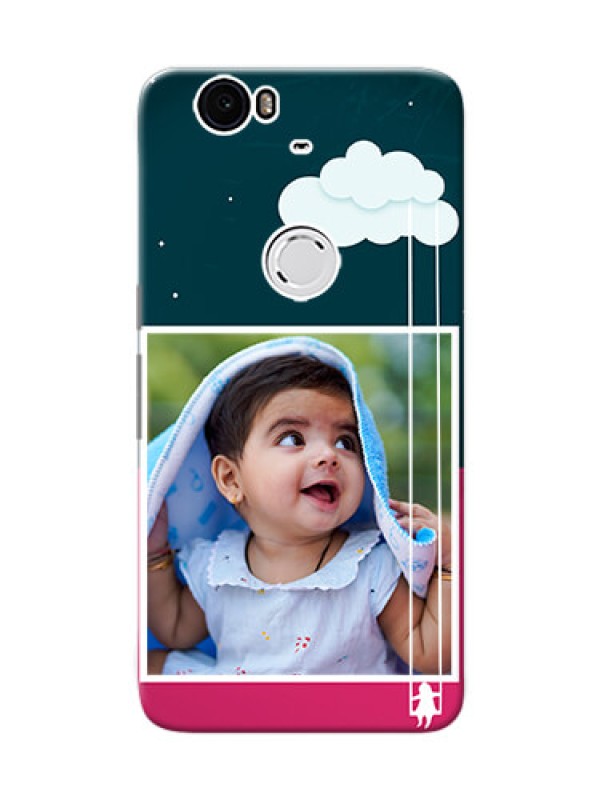 Custom Huawei Nexus 6P Cute Girl Abstract Mobile Case Design