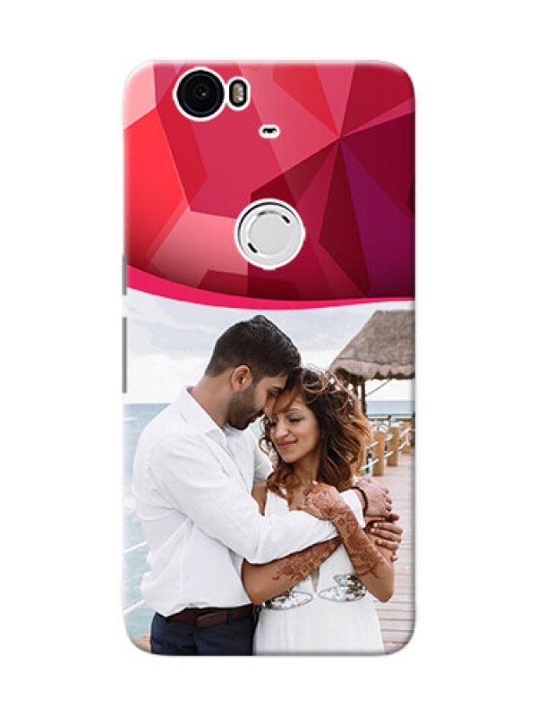 Custom Huawei Nexus 6P Red Abstract Mobile Case Design