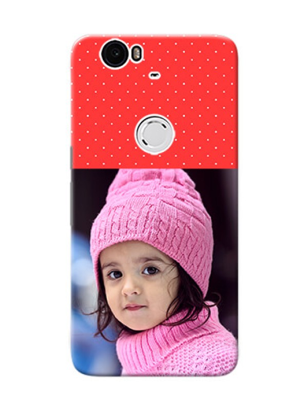 Custom Huawei Nexus 6P Red Pattern Mobile Case Design