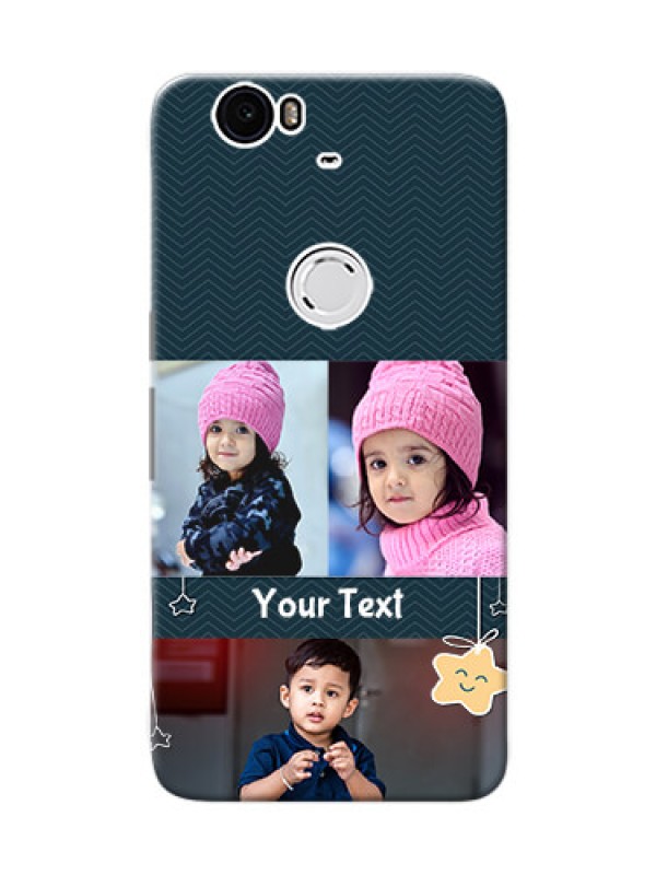 Custom Huawei Nexus 6P 3 image holder with hanging stars Design