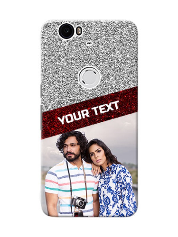 Custom Huawei Nexus 6P 2 image holder with glitter strip Design