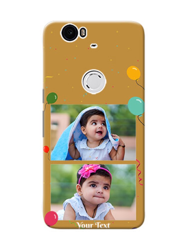 Custom Huawei Nexus 6P 2 image holder with birthday celebrations Design