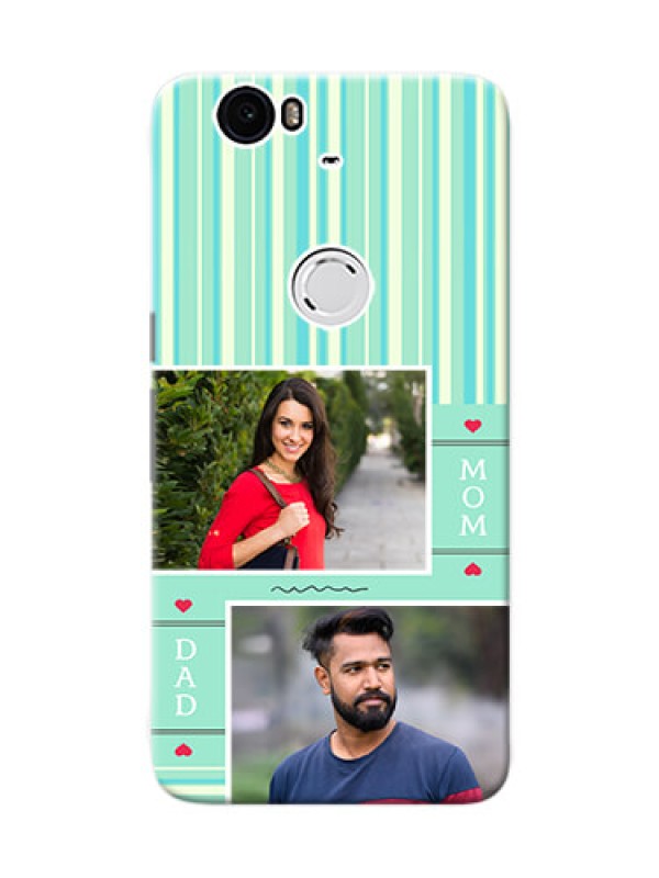 Custom Huawei Nexus 6P mom and dad image holder Design