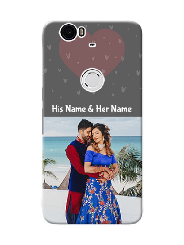 Custom Huawei Nexus 6P love design with heart Design