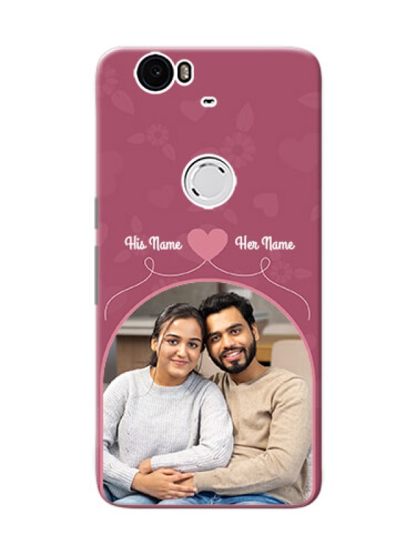 Custom Huawei Nexus 6P love floral backdrop Design