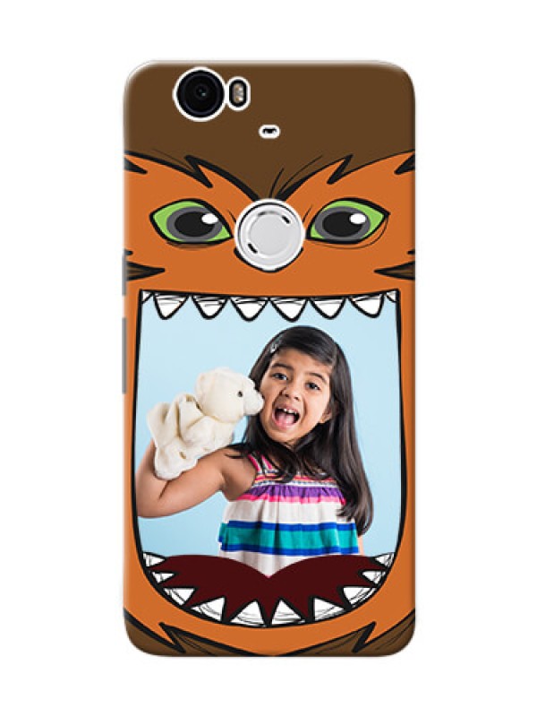 Custom Huawei Nexus 6P owl monster backcase Design