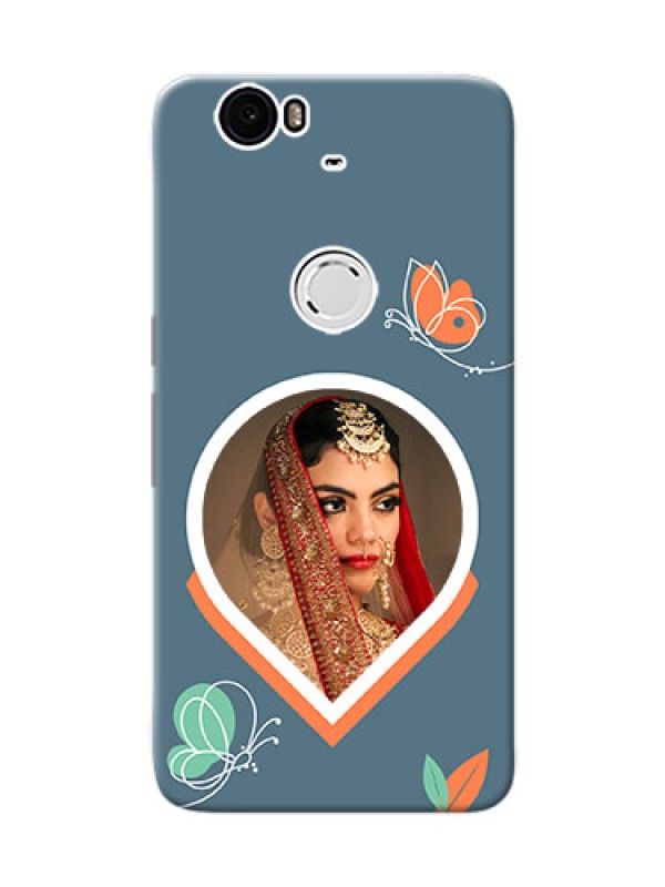 Custom Nexus 6P Custom Mobile Case with Droplet Butterflies Design