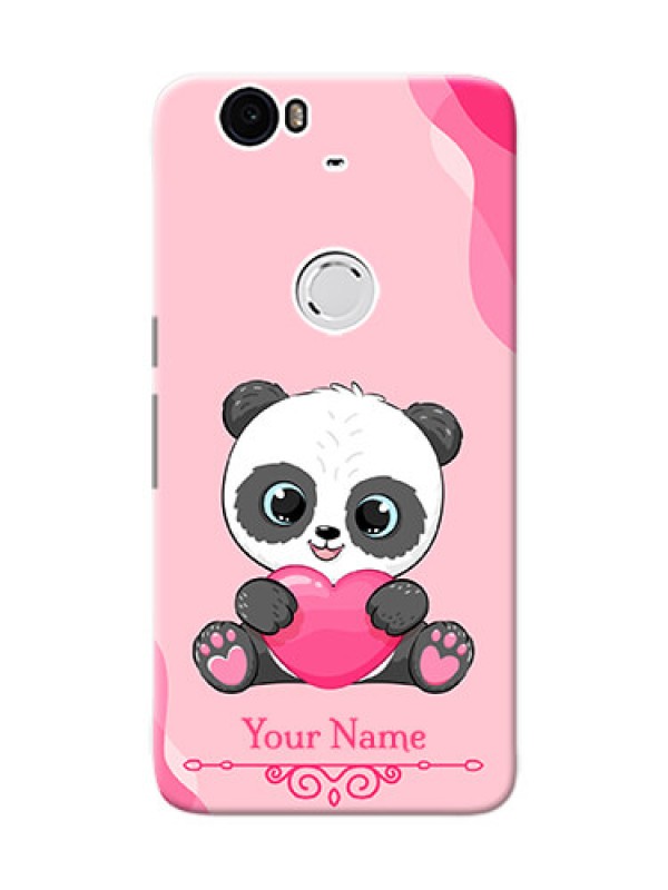 Custom Nexus 6P Mobile Back Covers: Cute Panda Design