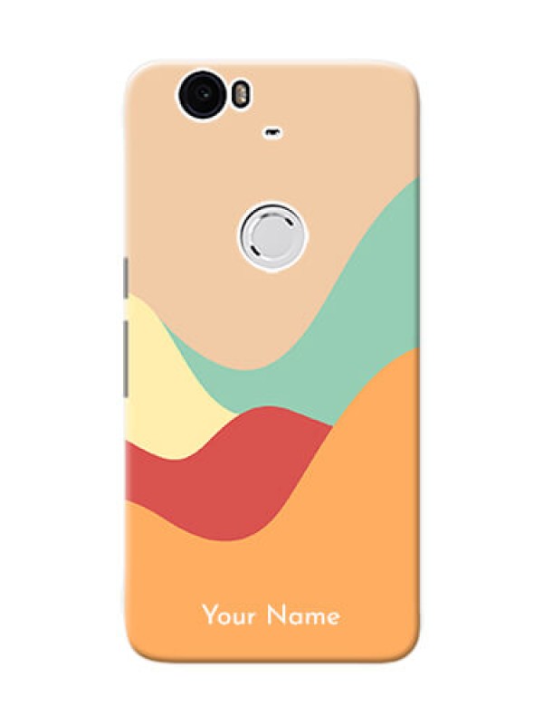 Custom Nexus 6P Custom Mobile Case with Ocean Waves Multi-colour Design