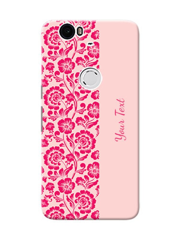 Custom Nexus 6P Phone Back Covers: Attractive Floral Pattern Design