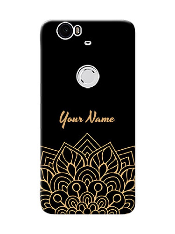 Custom Nexus 6P Back Covers: Golden mandala Design