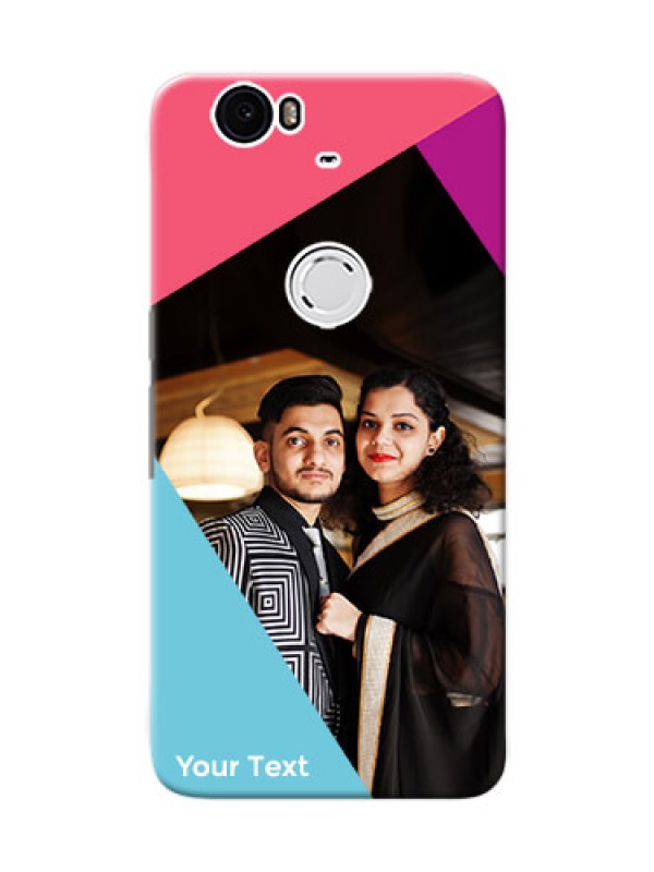Custom Nexus 6P Custom Phone Cases: Stacked Triple colour Design