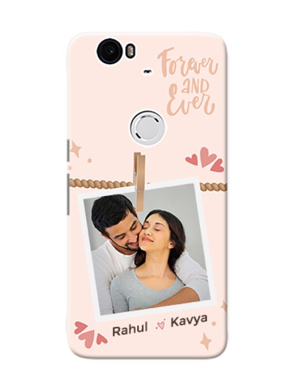 Custom Nexus 6P Phone Back Covers: Forever and ever love Design