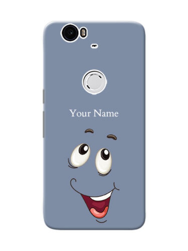 Custom Nexus 6P Phone Back Covers: Laughing Cartoon Face Design