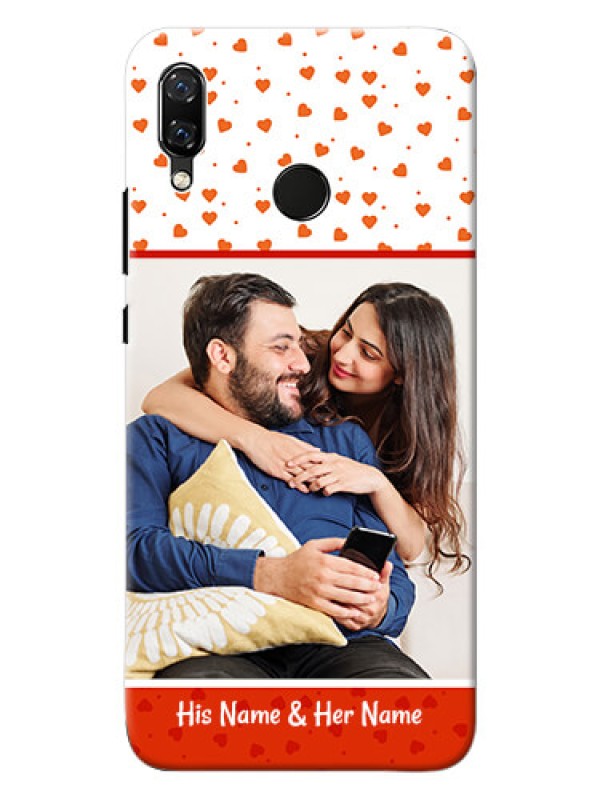 Custom Huawei Nova 3 Orange Love Symbol Mobile Cover Design