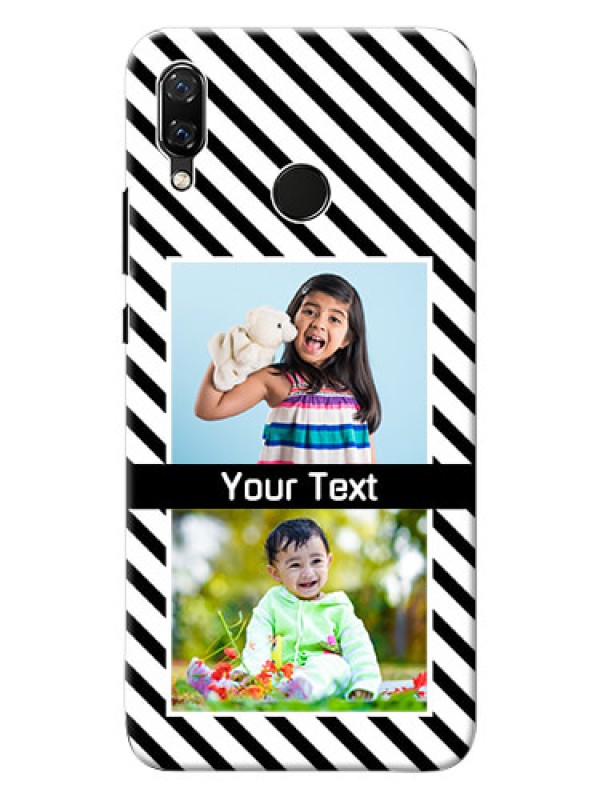 Custom Huawei Nova 3 2 image holder with black and white stripes Design