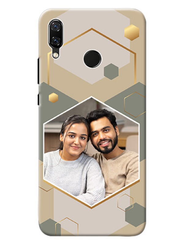 Custom Nova 3 Phone Back Covers: Stylish Hexagon Pattern Design
