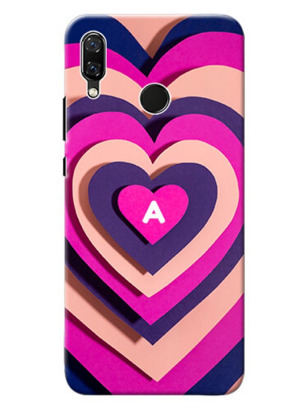 Custom Nova 3 Custom Mobile Case with Cute Heart Pattern Design