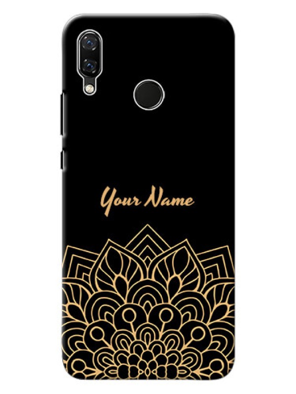 Custom Nova 3 Back Covers: Golden mandala Design
