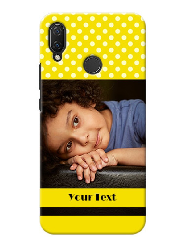 Custom Huawei Nova 3i Custom Mobile Covers: Bright Yellow Case Design