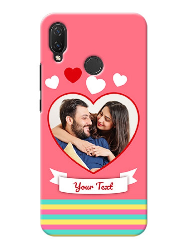 Custom Huawei Nova 3i Personalised mobile covers: Love Doodle Design