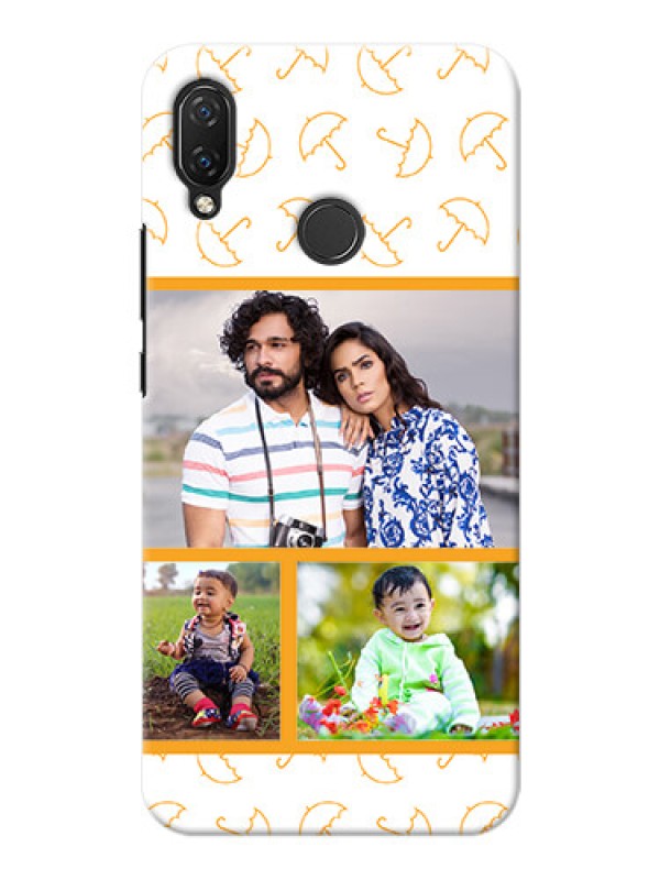 Custom Huawei Nova 3i Personalised Phone Cases: Yellow Pattern Design