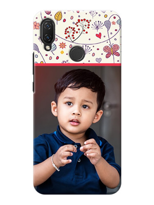 Custom Huawei Nova 3i phone back covers: Premium Floral Design